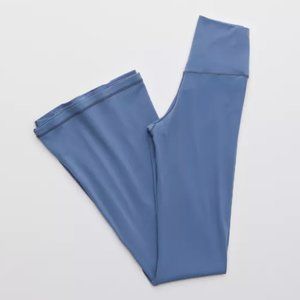 SOLD! aerie Real Me Crossover Flare Leggings - Marbled Blue